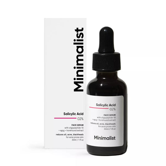 Minimalist Salicylic Acid 2% Face Serum - 1 Fl Oz: Fragrance-Free, Liquid, for Normal & Acne-Prone Skin